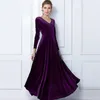 Lässige Kleider Winterkleid Frauen 2022 Vintage Samt Langarm Plus Größe 3XL Elegante Sexy Party Ukraine