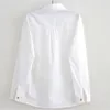 Chemisiers pour femmes chemises Dioufond automne femmes blanc taille S-2XL tout match bonne qualité à manches longues décontracté coton femme Blouse hauts 2022