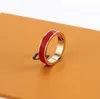 2021 Neue hochwertige Designer-Titanstahlbandringe Modeschmuck Herren einfacher moderner Ring Damen Geschenk244P