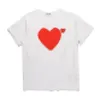 Limited Com Najlepsza Jakość Szary CDG DES Play Garcons Heart Krótki Rękaw Des Garcons Red Green Heart Play TEE