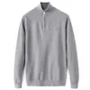 2021 New Mens Designer Quente Camisola de Inverno Homens O-Neck Casual Malha Jumpers Zip Sweaters Mens Long Pullovers Famoso Jovens Outono Outono Camisola de Inverno