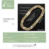 20mm Miami Nouvelle boîte Clôture Cuban Link Chaîne Gold Sier Chaîne Couleur Glafe Out Zirconia Bling Hip Hop Bijoux