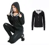 Gym clothing sauna suit for women lightweight sweating jacket ladies exercise fitness coat long sleeves with hoodies