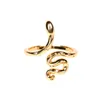 Cluster anneaux eyika conception personnalité ouverte anneau cubique zirconie anillo de mujer cocktail serpent femmes bijoux pour fête / don2004602