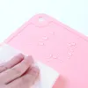 2 Colors 50*30cm Children Table Rolling Pin Mat with Hanger Hole Silicone Baking Pastry Blank Non-Slip Baby Eatting Mats