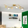 3 Color Dimming Ceiling Tracking Light Black Golden Rotatable 30W Chandelier Dining Room Restaurant Cloth Shop Spot