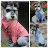 Dog Apparel Ida Pet Clothing 2021 Leisure Football Stripe Shirt Two-legged