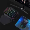 RedThunder One-Handed Mechanical Keyboard RGB Backlit Portable Mini Gaming Keypad Game Controller for PC PS4 Xbox Gamer