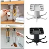 6 Claw Rotating Storage Hook Cabinet Rack Wall Mounted Bath Kitchen Hooks Multi-purpose 360 Degree Rotatings StorageHook FHL158-WLL