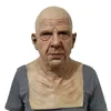 Feestmaskers 1 pc's realistische oude man latex masker horror grootouders