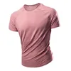 T-shirts à séchage rapide d'été T-shirt de sport en vrac pour hommes pour hommes Chemises de fond T-shirts en maille de soie de glace à manches courtes L-5XL 210716