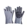 Gants de nettoyage en silicone résistant à la chaleur Pan Pot Lavage de vaisselle Multi-fonction Scrubber Chiffons de lavage en caoutchouc