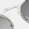 Retro metal punk vapor flip sunglasses hipster óculos de sol estilo para homens mulheres