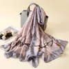 2020 pour les femmes et la Corée du Sud crème solaire nouveaux foulards imprimés en satin de soie climatisation shawl1750798