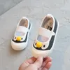 İlkbahar Yaz Bebek Kız Ayakkabı Sneakers Karikatür Gökkuşağı Rahat Kanvas Ayakkabılar Çocuklar Için Yumuşak Sole Çocuk Kız Toddler Ayakkabı 210713