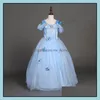 Filles Robes Vêtements Bébé, Maternité Flocon De Neige Diamant Fantaisie Costumes Pour Enfants Robe Bleue Halloween Bébé Fille Papillon Robe 5 Couches Dans