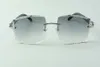 스타일의 고급 디자이너 선글라스 3524022, 절단 렌즈 천연 검은 색 텍스처 버팔로 호른 안경, 크기 : 58-18-140mm