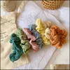 Jewelry Women Rubber Solid Color Scrunchies Elastic Bands Pony Tails Holder Ladies Girls Hair Tie Rope Jewelry Drop Delivery 2021 Z2Syk