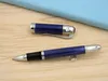 2021 HOT OFFICE metallo Grande scrittore Onda blu navy lussuosa penna stilografica con numero di serie di fascia alta