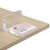 10 x 6cm prateleira top falador de preço personalizado tamanho acrílico foto acrílico quadro bloco de bloco de estandar mesa de exposição de tag de papel