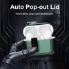 Case for Air Pods 3 airpods pro headphone tillbehör anti-drop pc skyddskåpa med krok lås keychain anti förlorade izeso