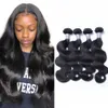 Brazylijskie Warzy Body Fael Bundles 3/4pcs Human Hair Extention Non Remy Naturalne czarne wątki 100 g/szt.