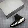 2022 Moda meias botas casuais sapatos plataforma homem negro homens mulher miúdo speedy treinador corredor sneaker mestre em relevo mulheres multicolor