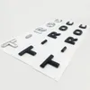 New 3D Font Letters Emblem for TROC Car Styling Refitting Middle Trunk Logo Badge Sticker Chrome Matte Black Glossy Black5979275