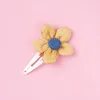 Sun Flower Barrettes Alligator Clips Pins Accessori per neonate Toddlers Flower Snap clips HairGrips