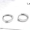 Hoop & Huggie SHDEDE 925 Sterling Silver Earrings For Women Fashion Cubic Zirconia Bridal Party Gift Jewelry Korean Style