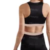 Womens Sports Tracksuit Classic Letters Printed Yoga Outfit Fitness Yoga Bra Pants White Black Leotards8326737
