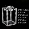 Enveloppe-cadeau 1050pcs Clear Pvc Box Marriage Party Christmas Party Favor Cake Candy Chocolate Plastic Emballage Boîtes Flower Cas3920078 Transparent Flower Cas3920078