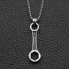 Pendant Necklaces Titanium Steel Mechanic Repair Tool Domineering Wrench Necklace Men's Jewelry