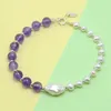 New Arrival Amethyst Bracelet Pearl Bracelet