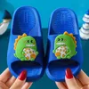 Cartoon Dinosaur Slippers For Boys Girls New Summer Kids Beach Shoes Baby Home Bathroom Soft Indoor Flip Flops Children Sandals 20211227 H1