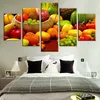 Autre décor à la maison 5 panneaux cuisine thème décoratif toile Art imprime une variété de fruits réaliste modulaire photos peintures murales pour chambre