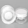 Flacone vuoto trasparente per crema isolante per cosmetici di alta qualità 51015203050 G ML può essere riempito con contenitori e fodere per bottiglie in pelle di crema acrilica KK0067