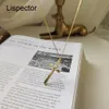 Lispector 18K Plaqué Or Jésus Croix Pendentif Collier pour Femmes 925 Sterling Argent Religieux Clavicule Chaîne Femme Bijoux Q0531