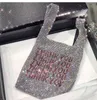 Вечерние сумки Известный бренд Sequins Вечерние Сумки Женщины Небольшой Tote Сумки Кристалл Бленка Мода Девушки Кошельки и Сумки Спасибо Блеск Сцепление 220315