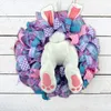 Easter Door Decorations bunny decoratative flowers wreaths rabbit ribbon Hanging Door Wall Welcome Sign for Home and Outdoor Decor ZZA11518