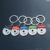 Cute Metal Auto Parts Disc Brake Keychain For Men Gift Trinkets Hub Calipers Key Ring For Car Pendant Key Chain