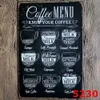 Neue Metall Zinn Zeichen Eisen Malerei Trinken Kaffee Malerei Vintage Handwerk Home Restaurant Dekoration Pub Zeichen Wand Kunst Aufkleber Meer verschiffen DHF61