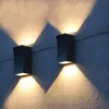 Utomhusvägglampor 18W Dimble LED Porch Light IP54 Vattentät trädgård Villa uteplats