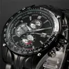 Orologi da polso Curren Fashion Casual Quartz Watch Men Large Dialtura Chonograph Releather Relojes 8083