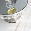 Kitchen Storage & Organization Creativity Carving Craft Cake Stand European Modern Silver Plated Glass Mirror Home Afternoon Tea Dessert Foo