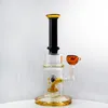 Thick Bong Glass Water Bongs Showerhead Perc Hookahs Heady Glass 14.5mm Joint Blue Straight tube Water Pipes Tobacco Oil Rigs CS1223