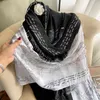 2022 luxury brand scarf silk scarf shawl painting pashmina Women Neck Wrap Floral Hijab Foulard Scarves Female Summer Bandana Y220228