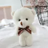 Alta Qualidade DHL Pelúcia Urso Teddy Brinquedo Menina Bebê Chuveiro Festa dos Desenhos Animados Animal Chave Capa Pingente 12 Cm Christmas Dia dos Namorados Presente Boneca