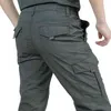 Pantalon cargo léger tactique multi-poches pour hommes, respirant, décontracté, militaire, imperméable, à séchage rapide, 211112