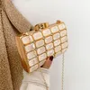 Factory whole women handbag elegant atmosphere studded clutch bag personality metal hard box dinner handbags Joker fashion acr235D